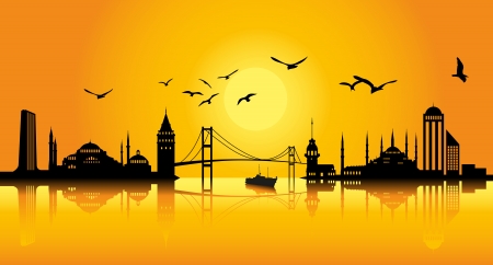Istanbul Silhoutteのイラスト素材