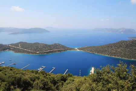 Top View of Kas Harbor の写真素材