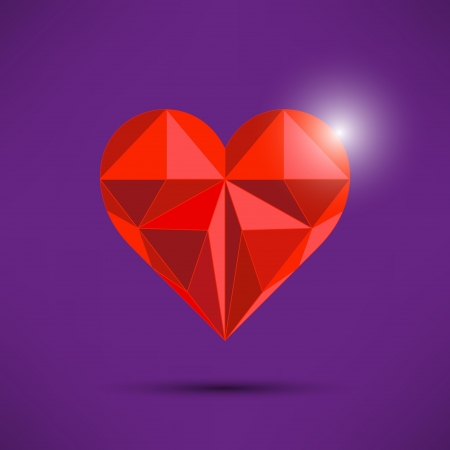 Heart Shaped Triangleのイラスト素材