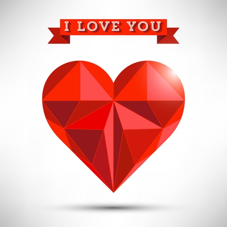 Heart Shaped Triangleのイラスト素材