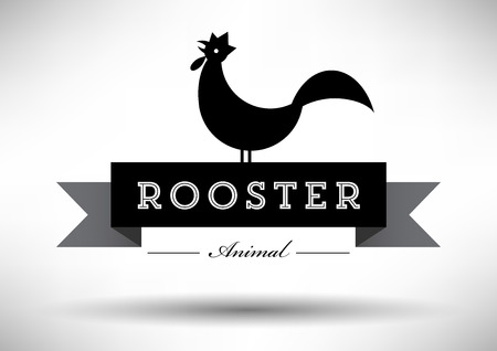 Rooster Typographyのイラスト素材