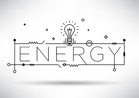 Energy Linear Vector Designのイラスト素材