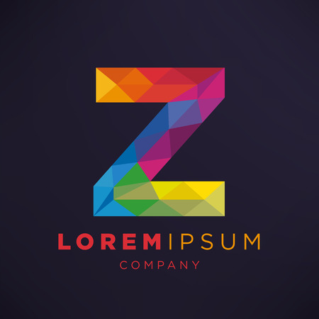 Geometric Letter Z Icon and Logo Template.のイラスト素材