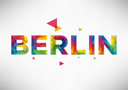Geometric Berlin City Vector Designのイラスト素材