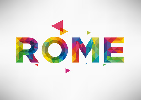 Geometric Rome City Vector Designのイラスト素材