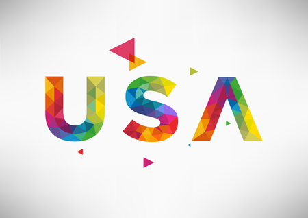 Geometric USA Vector Designのイラスト素材