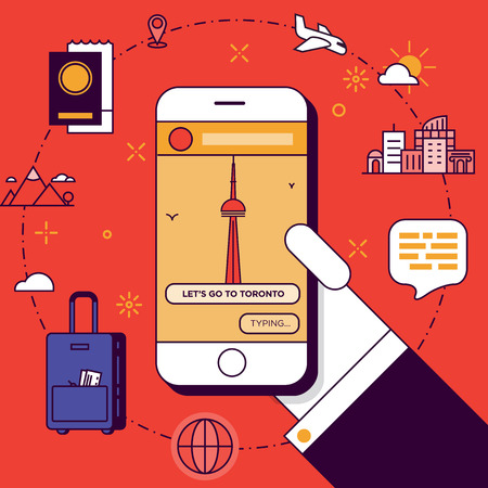 Toronto trip plan.のイラスト素材