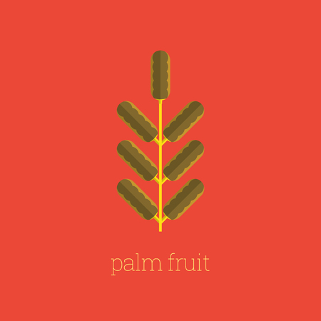 Arabian Palm Fruit Icon Designのイラスト素材