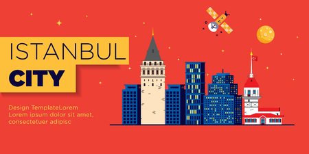 Istanbul Web Banner Graphic Templateのイラスト素材