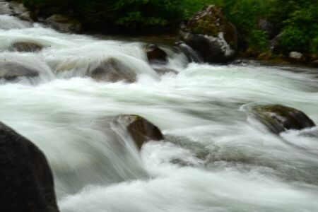 Turkey, Rize, Iskenderun, Ciftekoprukoy within the borders of this river