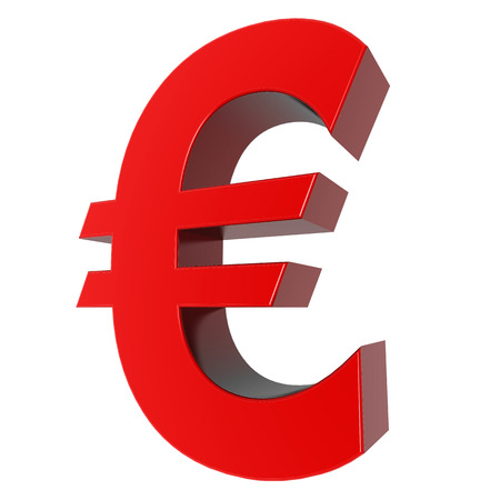 3d sign collection - euroの写真素材