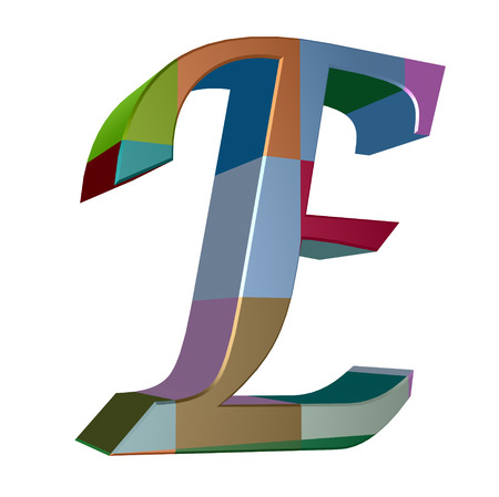 3d letter collection - Eの写真素材