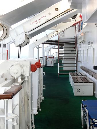 On board of an cruse ship.の写真素材
