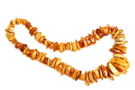 Amber necklace.の写真素材