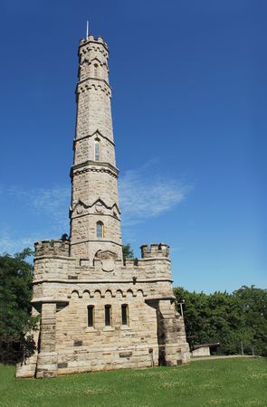 A very tall monument from the 1813 battle between the British and American troops. の写真素材