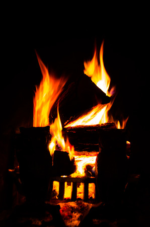 burning fire placeの写真素材