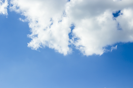 White clouds in blue skyの写真素材