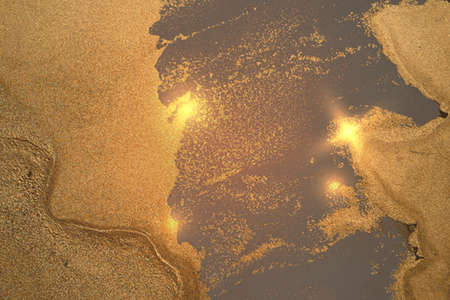 Light gray and gold abstract marble pattern with sparklesのイラスト素材