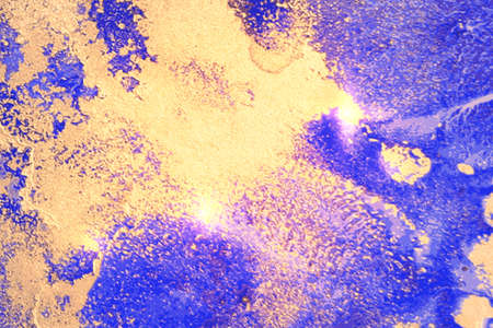 Bright blue and gold shining abstract marble backgroundのイラスト素材