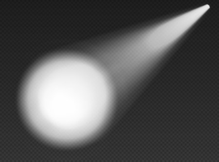 White searchlights top view. Cone lights from bottom with darkened edges.のイラスト素材