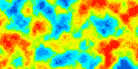 Abstract rainbow vector heatmap of hot and cold distribution backgroundのイラスト素材