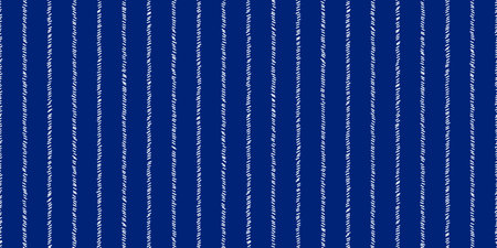 Pinstripe blue and white seamless pattern with narrow sketchy linesのイラスト素材