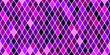 Harlequin seamless pattern in purple and white colorsのイラスト素材
