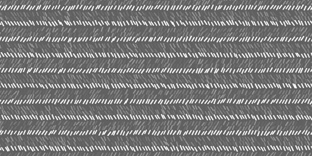 Pinstripe grey and white seamless pattern with sketchy lines and textureのイラスト素材