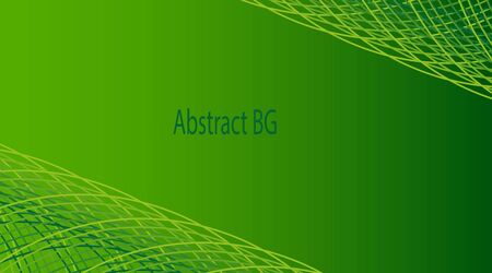 Abstract five circle line combination two green color background image vector design [Converted]のイラスト素材