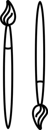 Image of drawing tools iconsのイラスト素材