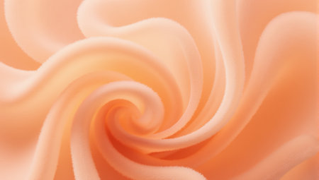 Elegant peach silk fabric with flowing waves a luxurious background texture for design projectsの素材