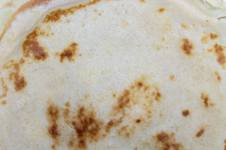 Delicious golden brown pancake texture background culinary baking food