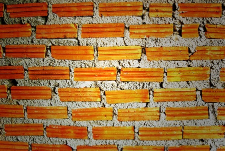 Red brick wallの写真素材