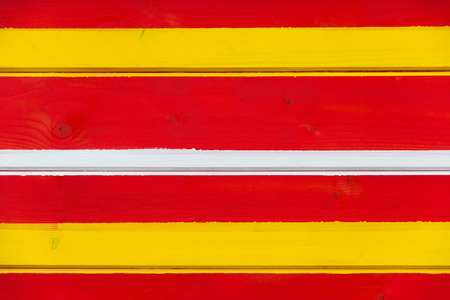 painted wooden wall, colorful lineの写真素材