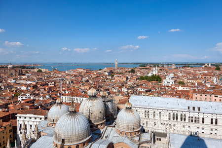 aerial view of Venice, Italyの写真素材