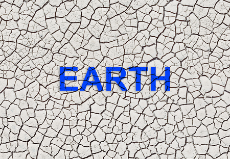 Warning of drought Earthの写真素材