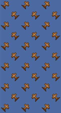 cross stone grave vector pattern illustration for halloween banner also can use for media social feed or story backgroundのイラスト素材