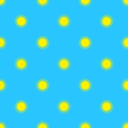 vector files repeatable seamless pattern of sun shape