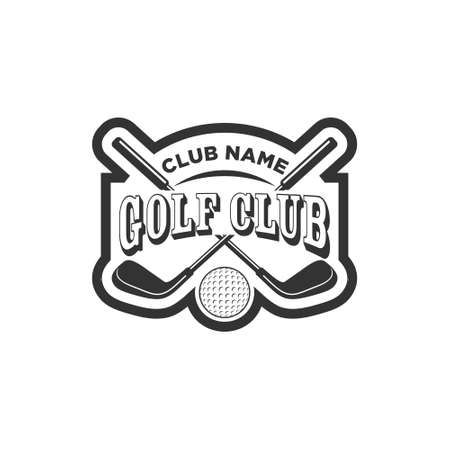 Vintage golf club , labels and emblemsのイラスト素材