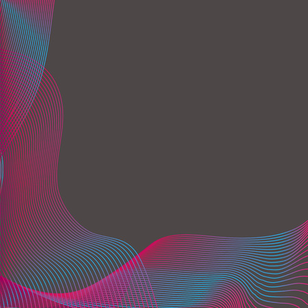 Abstract blend pink and blue colored waves on gray background for cards, poster and any design art.のイラスト素材