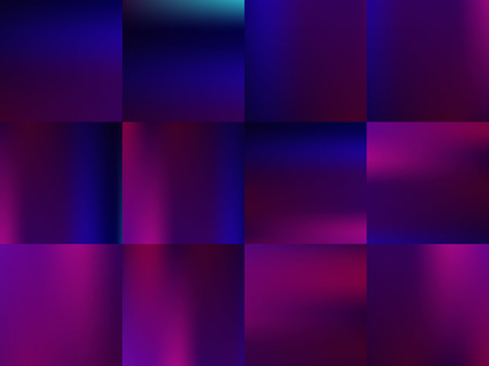Blue purple magenta gradient backgrounds set.のイラスト素材