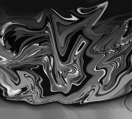 Crome marble background. Abstract trendy black and white liquid swirl texture.の写真素材