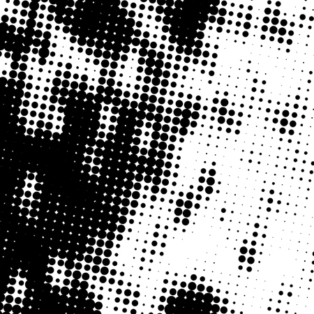 Halftone dots illustration design background. Halftone design texture. Halftone black and white background illustration for any design.の写真素材