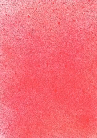 Abstract coral grunge acrylic hand-painted spray art texture illustration. Copy space, backgrounds, textures for cards. Graffiti coral red wall.の写真素材