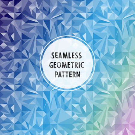 Vector asymmetric pattern with geometric shapesのイラスト素材