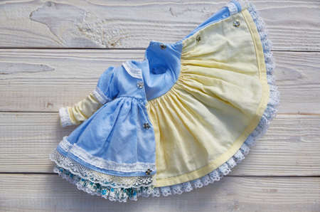 Doll dress on the wrong side. Hobby miniaturismの写真素材