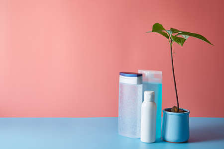 Mockup for cosmetics. Clean tubes with space for text.の写真素材