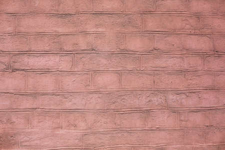 Background texture. old brick pink wallの写真素材
