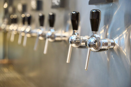 Self-serve beer taps are part of a complete self-pour beverage dispense system.