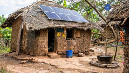 Off-Grid Living: Tiny Hut Embraces Solar Power & Sustainabilityの素材